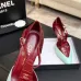 Chanel Two Tone Double C Pointed Toe Slingback Stiletto Pumps #A66682