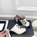 Chanel Two Tone Leather CC Block Heel Mules 8.5cm Heels #A66635