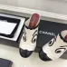 Chanel Two Tone Leather CC Block Heel Mules 8.5cm Heels #A66635
