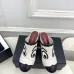 Chanel Two Tone Leather CC Block Heel Mules 8.5cm Heels #A66635