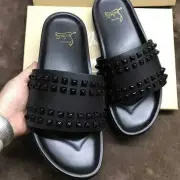Christian Louboutin CL Liulin red slippers with cowhide inner sheepskin and original rubber combined bottom #9874657 Christian Louboutin CL Liulin red slippers with cowhide inner sheepskin and original rubber combined bottom #9874657