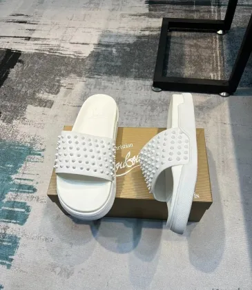 Christian Louboutin Shoes for Men's CL Slippers #A49287 Christian Louboutin Shoes for Men's CL Slippers #A49287