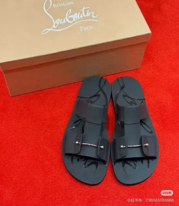Christian Louboutin Shoes for Men's CL Slippers #A63067 Christian Louboutin Shoes for Men's CL Slippers #A63067