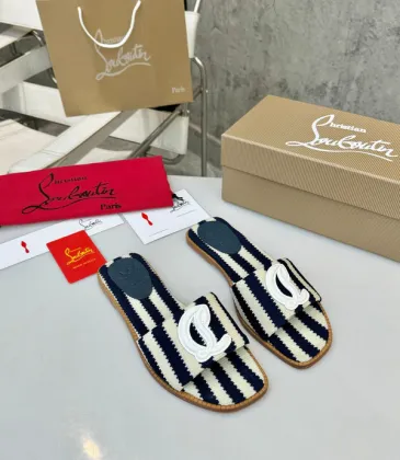 Christian Louboutin Shoes for Women's CL Slippers #A38130 Christian Louboutin Shoes for Women's CL Slippers #A38130