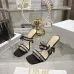 Snake Print Dior Style High Heel Mule Sandals for Women 8.5cm #A63469