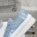 Dior Oblique Embroidery Platform Canvas Sneakers 4.5cm Sole #A66696