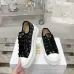 Dior Oblique Embroidery Platform Canvas Sneakers 4.5cm Sole #A66697