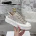 Dior Oblique Embroidery Platform Canvas Sneakers 4.5cm Sole #A66698