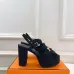 Hermes Style Platform Sandals with H Buckleamp; Tassel 10cm Heel #A66237