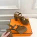 Hermes Style Platform Sandals with H Buckleamp; Tassel 10cm Heel #A66239