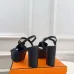 Hermes Style Platform Sandals with H Buckleamp; Tassel 10cm Heel #A66241