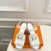 Hermes Style Platform Sandals with H Buckleamp; Tassel 10cm Heel #A66242