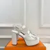 Hermes Style Platform Sandals with H Buckleamp; Tassel 10cm Heel #A66242