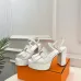 Hermes Style Platform Sandals with H Buckleamp; Tassel 10cm Heel #A66242