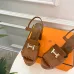 Hermes Style Platform Sandals with H Buckleamp; Tassel 10cm Heel #A66243