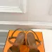 Hermes Style Platform Sandals with H Buckleamp; Tassel 10cm Heel #A66243