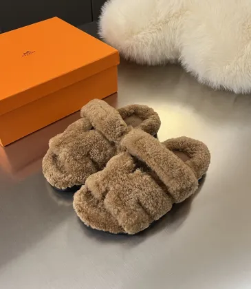 Hermès classic wool slippers #A58896