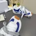 LOEWE Retro Runner Sneakers Unisex Nylon Cow Leather Sheepskin Lining Trainers #A66582