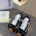 LOEWE Retro Runner Sneakers Unisex Nylon Cow Leather Sheepskin Lining Trainers #A66585