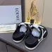 LOEWE Retro Runner Sneakers Unisex Nylon Cow Leather Sheepskin Lining Trainers #A66585