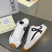 LOEWE Retro Runner Sneakers Unisex Nylon Cow Leather Sheepskin Lining Trainers #A66586