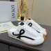LOEWE Retro Runner Sneakers Unisex Nylon Cow Leather Sheepskin Lining Trainers #A66586