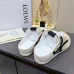 LOEWE Retro Runner Sneakers Unisex Nylon Cow Leather Sheepskin Lining Trainers #A66587