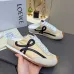 LOEWE Retro Runner Sneakers Unisex Nylon Cow Leather Sheepskin Lining Trainers #A66587