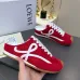 LOEWE Retro Runner Sneakers Unisex Nylon Cow Leather Sheepskin Lining Trainers #A66588