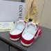 LOEWE Retro Runner Sneakers Unisex Nylon Cow Leather Sheepskin Lining Trainers #A66588