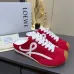 LOEWE Retro Runner Sneakers Unisex Nylon Cow Leather Sheepskin Lining Trainers #A66588