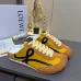 LOEWE Retro Runner Sneakers Unisex Nylon Cow Leather Sheepskin Lining Trainers #A66589
