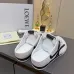 LOEWE Retro Runner Sneakers Unisex Nylon Cow Leather Sheepskin Lining Trainers #A66590