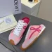 LOEWE Retro Runner Sneakers Unisex Nylon Cow Leather Sheepskin Lining Trainers #A66592