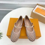 Louis Vuitton Shoes for Women's ROMY Flat Hollow Ballet Apricot #A48737 Louis Vuitton Shoes for Women's ROMY Flat Hollow Ballet Apricot #A48737
