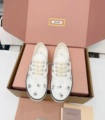 Miu Miu Women's Retro Calfskin Leather Ballet Flats #A66080 Miu Miu Women's Retro Calfskin Leather Ballet Flats #A66080