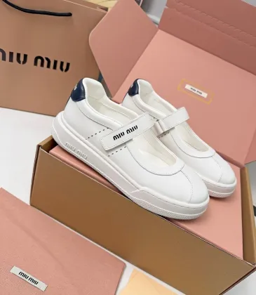 Miu Miu Women's Soft Leather Mary Jane Sneakers #A66066 Miu Miu Women's Soft Leather Mary Jane Sneakers #A66066