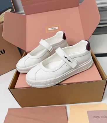 Miu Miu Women's Soft Leather Mary Jane Sneakers #A66067 Miu Miu Women's Soft Leather Mary Jane Sneakers #A66067