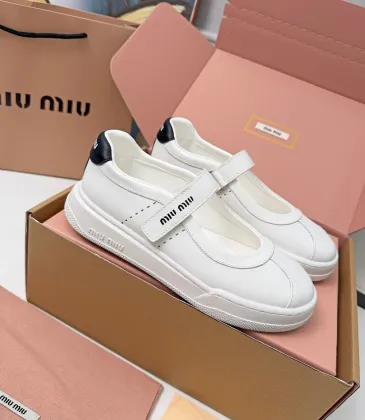 Miu Miu Women's Soft Leather Mary Jane Sneakers #A66068 Miu Miu Women's Soft Leather Mary Jane Sneakers #A66068