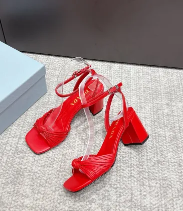 Prada Shoes for Women's Prada Sandals Heel height:7cm #A65289 Prada Shoes for Women's Prada Sandals Heel height:7cm #A65289