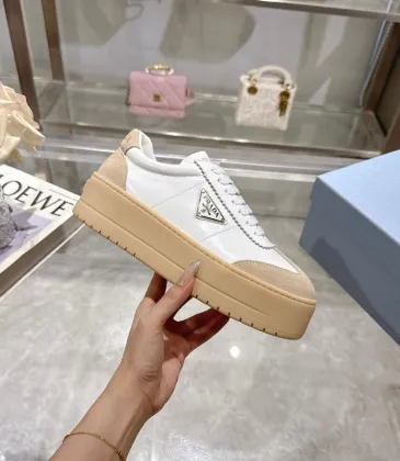 Replica Prada Shoes for Women's Prada Sneakers White Grey 35-41 Size #A53005 Replica Prada Shoes for Women's Prada Sneakers White Grey 35-41 Size #A53005