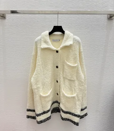 2025 D-ior Women's Wool Cardigan: Chic Collared Style with Functional Pockets and Exquisite Trim Details #A54856 2025 D-ior Women's Wool Cardigan: Chic Collared Style with Functional Pockets and Exquisite Trim Details #A54856
