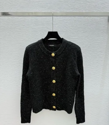 Balmain 2025 Women's Wool Sweater with Gold Buttons Sparkle Yarn Crew Neck for Elegant Style #A54841 Balmain 2025 Women's Wool Sweater with Gold Buttons Sparkle Yarn Crew Neck for Elegant Style #A54841