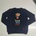 Ralph Lauren Polo Little Pony~ Autumn Winter New R Embroidered Baseball Jacket Cartoon Bear Sweater Loose Lazy Style Versatile Knitwear #A58639