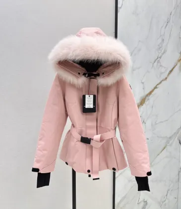 Moncel Latest classic celac cut waist ski suit Fox big fur collar #A54850 Moncel Latest classic celac cut waist ski suit Fox big fur collar #A54850
