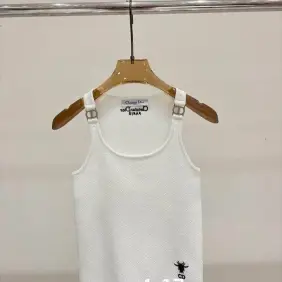 Dior White Knit Tank Top for Women #A66245 Dior White Knit Tank Top for Women #A66245