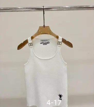 Dior White Knit Tank Top for Women #A66245 Dior White Knit Tank Top for Women #A66245