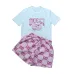 2025 Special Price Gucci Style Logo T-Shirtamp; Monogram Shorts Set - Designer Women's Summer Outfit #A54157