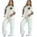 Luxury Louis Vuitton Inspired Monogram Tracksuit Set - Women's Comfortableamp; Stylish Sportswear Ensemble with Iconic LV Pocket #A54158