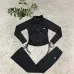 Special Offer Alo Yoga Women's Loungewear Sets Signature Logo Design in Black White with Comfortable Fit for Active Fashionistas #A58990